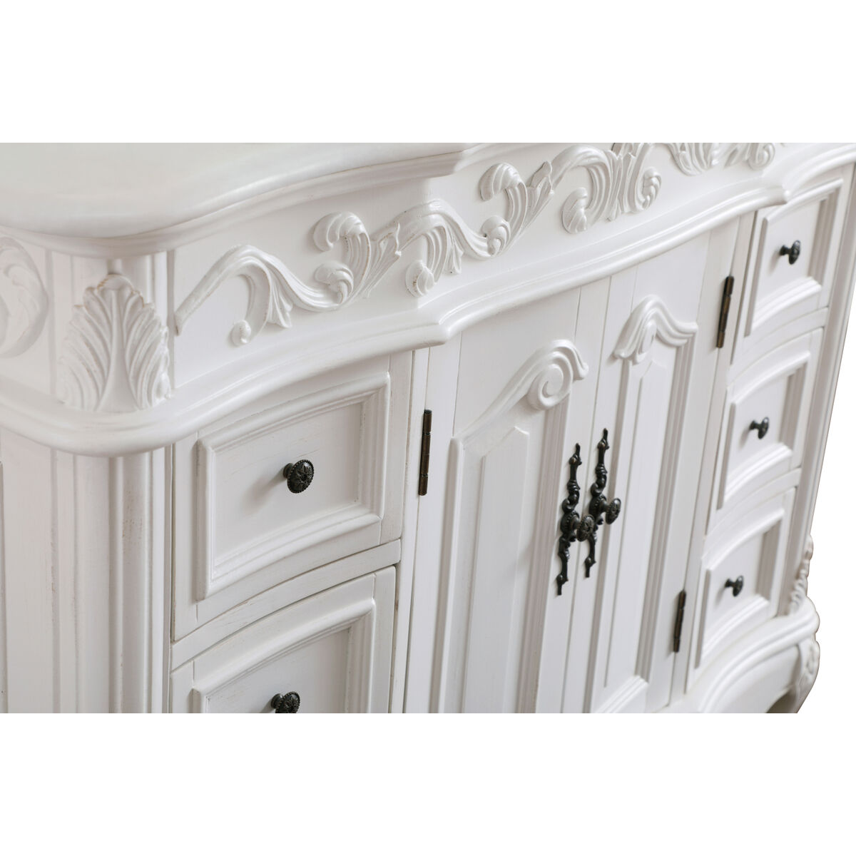 Oakland 42 X 22 X 36 inch Antique White Vanity Sink Set