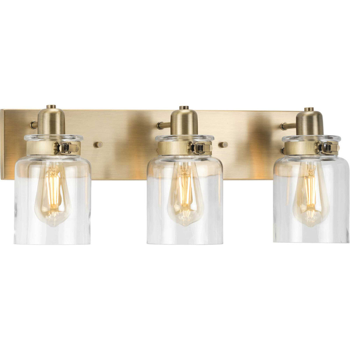 Calhoun 3 Light 22 inch Vintage Brass Bath Vanity Wall Light