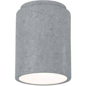 Radiance 1 Light 6.5 inch Concrete Outdoor Flush Mount in Incandescent