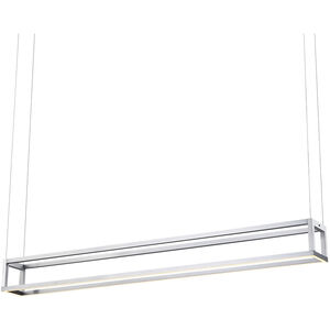 Plaza LED 5 inch Nickel Pendant Ceiling Light in Brushed Nickel