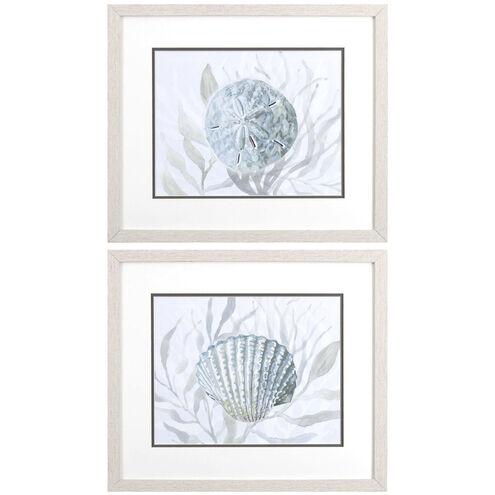 Ocean Beauty Blue and Gray and Teal Framed Art