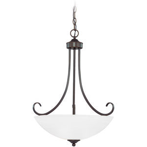Raleigh 3 Light 20 inch Old Bronze Pendant Ceiling Light in Painted Alabaster