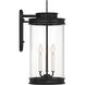 Englewood 3 Light 23.5 inch Black Outdoor Wall Lantern