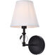 Bethany 1 Light 9 inch Black Bath Sconce Wall Light