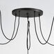 Early Electric 5 Light 13.75 inch Black and Antique Brass Multi-Light Pendant Ceiling Light
