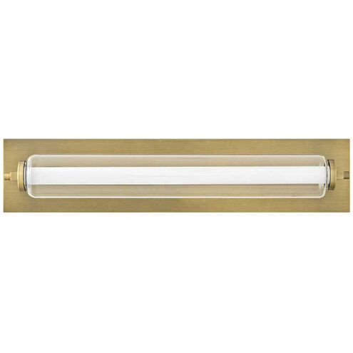 Lucien LED 24 inch Lacquered Brass Vanity Light Wall Light, Vertical