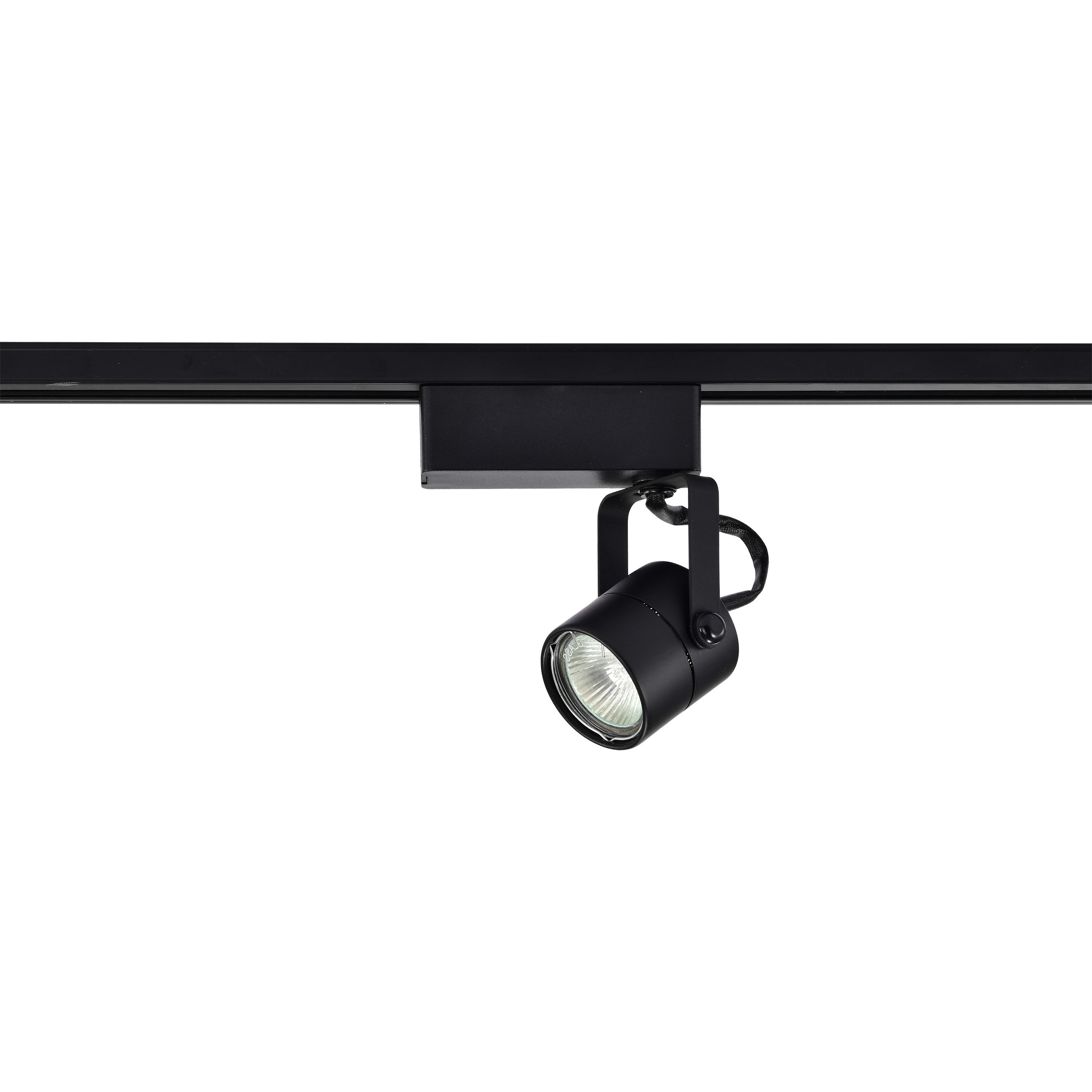 Brentwood 1 Light 12V Black Track Lighting Ceiling Light, Round
