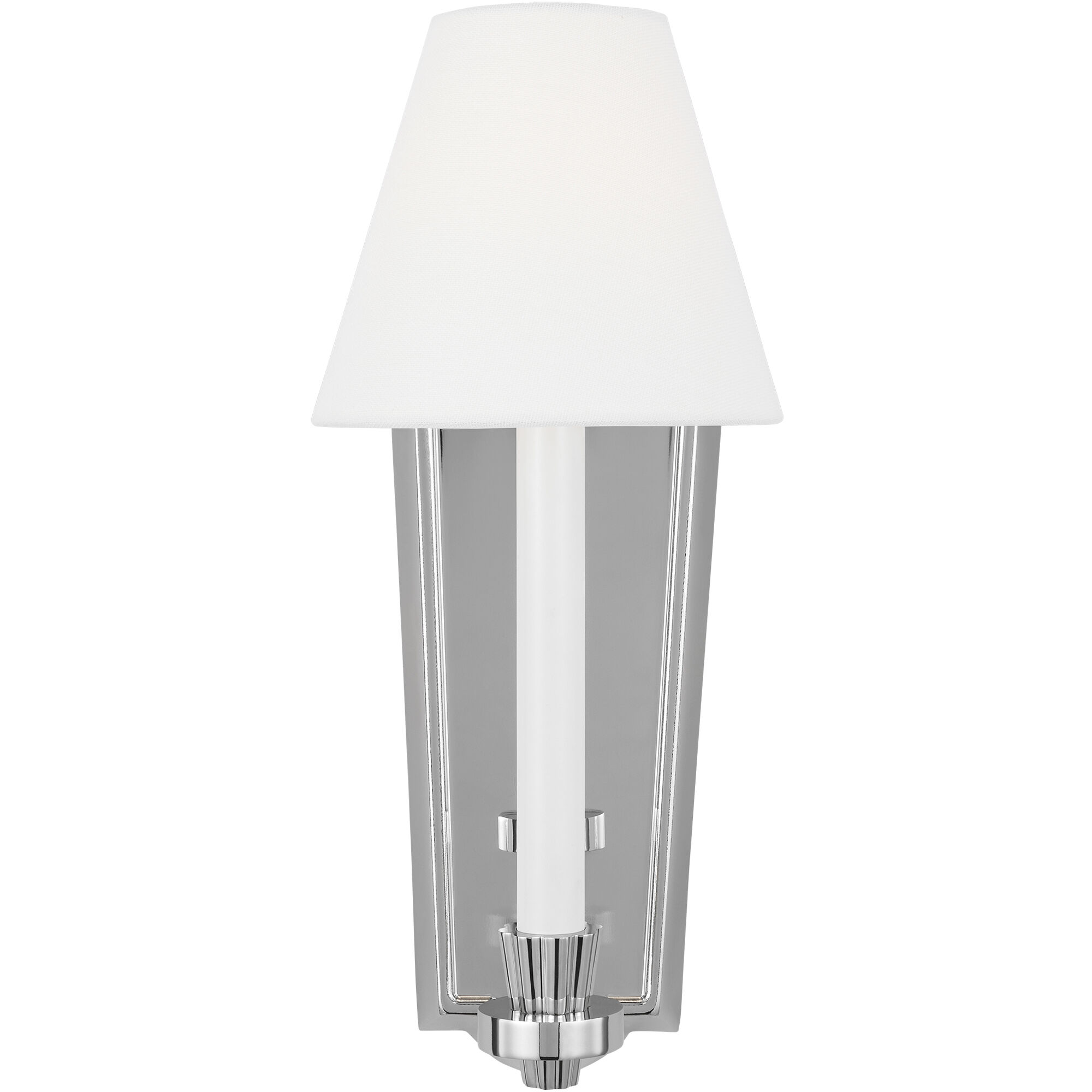 AH by Alexa Hampton Paisley 1 Light 3 inch Polished Nickel Tall Sconce Wall Light