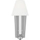AH by Alexa Hampton Paisley 1 Light 3 inch Polished Nickel Tall Sconce Wall Light