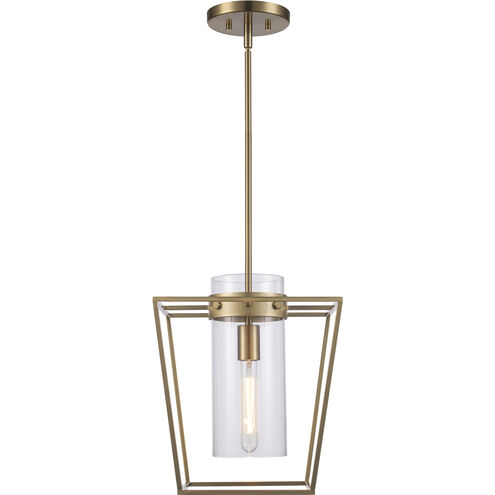 Nova 1 Light 12 inch Antique Gold Mini Pendant Ceiling Light
