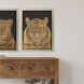 Animals Collection Orange Framed Art