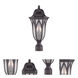 Milano 3 Light 20 inch Oil Rubbed Bronze Exterior Post Mount Light