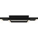 Lawless LED 36 inch Matte Black Semi-Flush Mount Ceiling Light, Extra Large