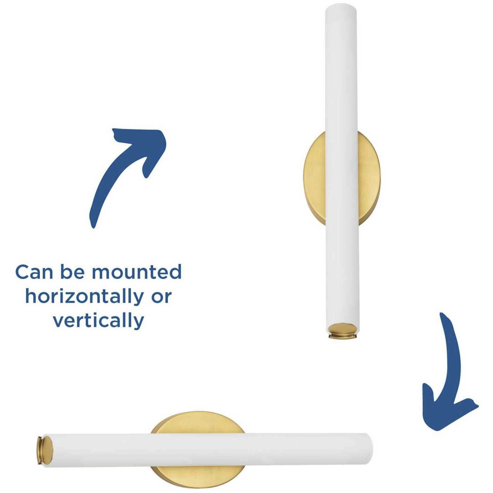 Parallel LED LED 22 inch Satin Brass Linear Bath Wall Light, Progress LED