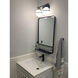 Hollis LED 15 inch Black Vanity Light Wall Light