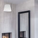 Oversized Drum 1 Light 14 inch Polished Chrome Pendant Ceiling Light in White, Small