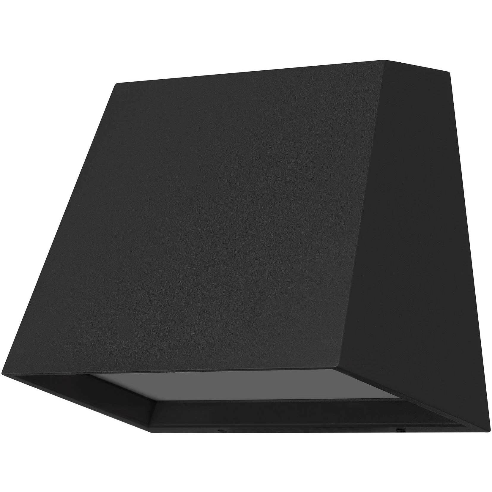 Fillet LED 5.25 inch Sand Black Outdoor Wall Sconce