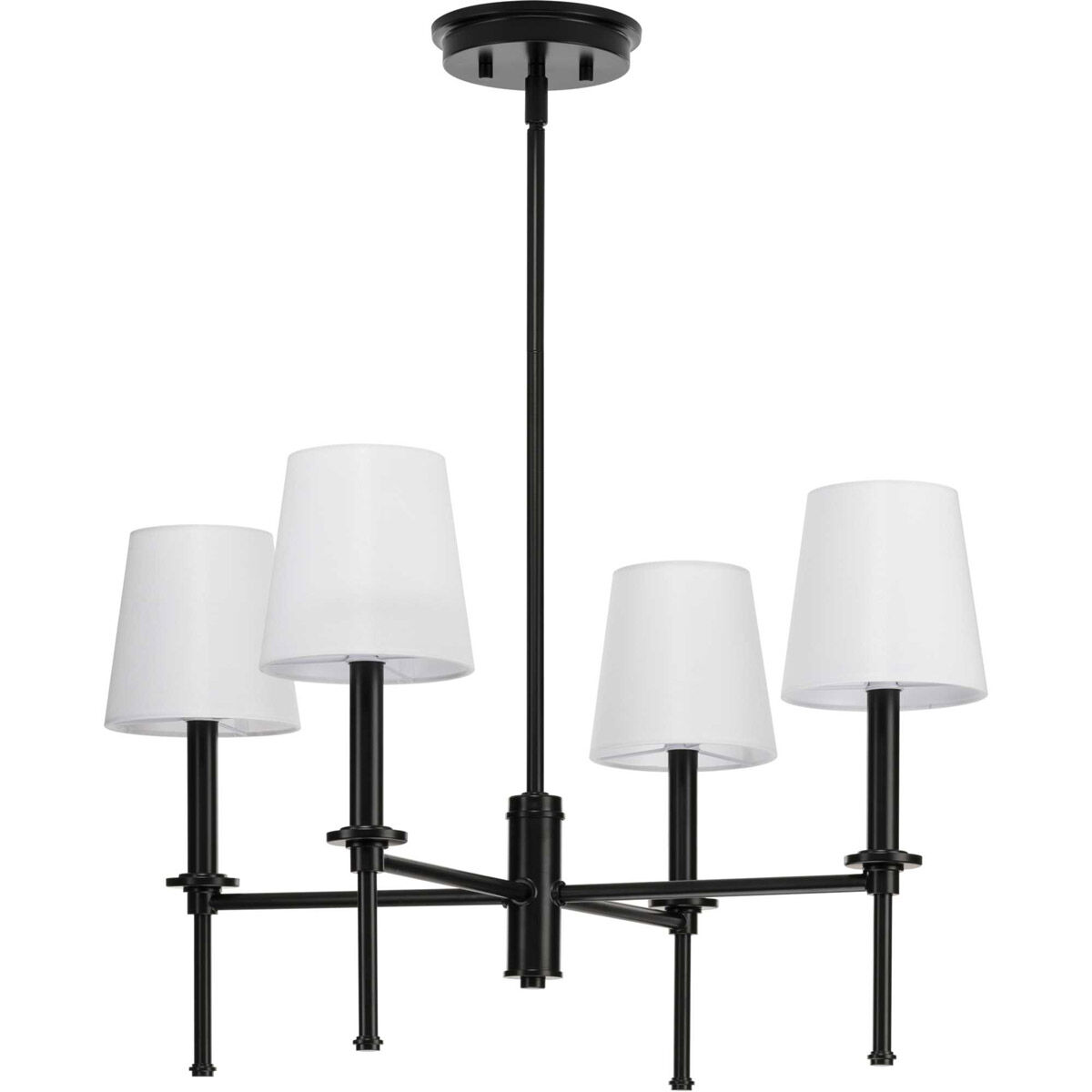 Elara 4 Light 23 inch Matte Black Chandelier Ceiling Light