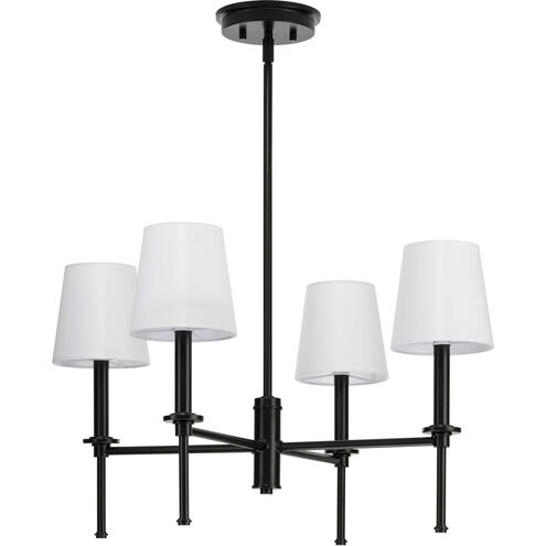 Elara 4 Light 23 inch Matte Black Chandelier Ceiling Light