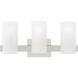 Drew & Jonathan Scott Rhode 3 Light 19.63 inch Chrome Vanity Light Wall Light