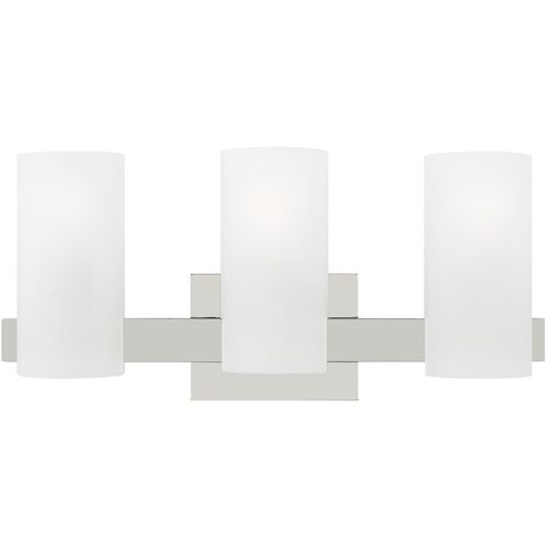 Drew & Jonathan Scott Rhode 3 Light 19.63 inch Chrome Vanity Light Wall Light