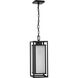 Unison 1 Light 7 inch Matte Black Outdoor Hanging Lantern