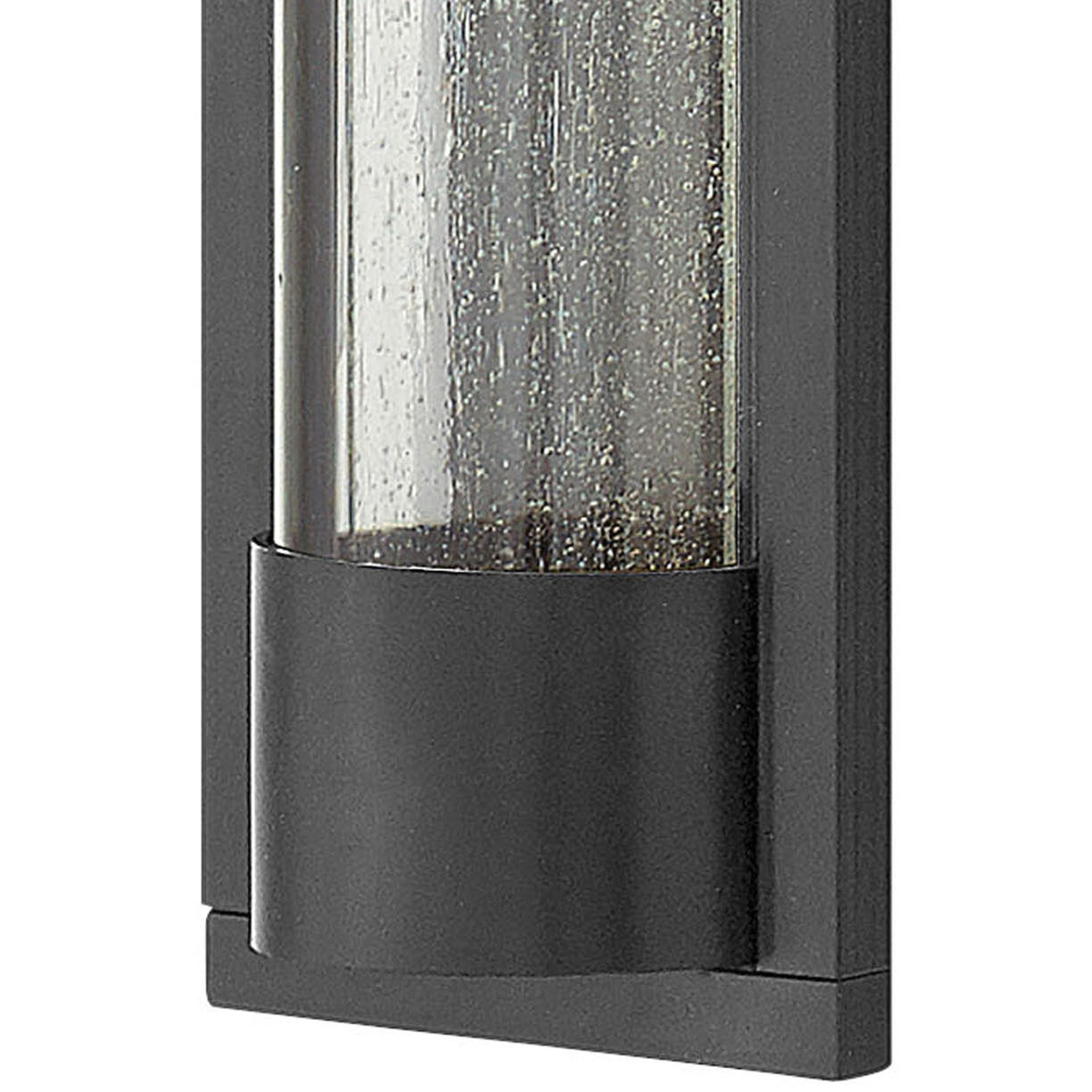 Mist Outdoor Wall Mount Lantern in Satin Black, Large