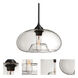 Bana 1 Light Black Cord Pendant Ceiling Light