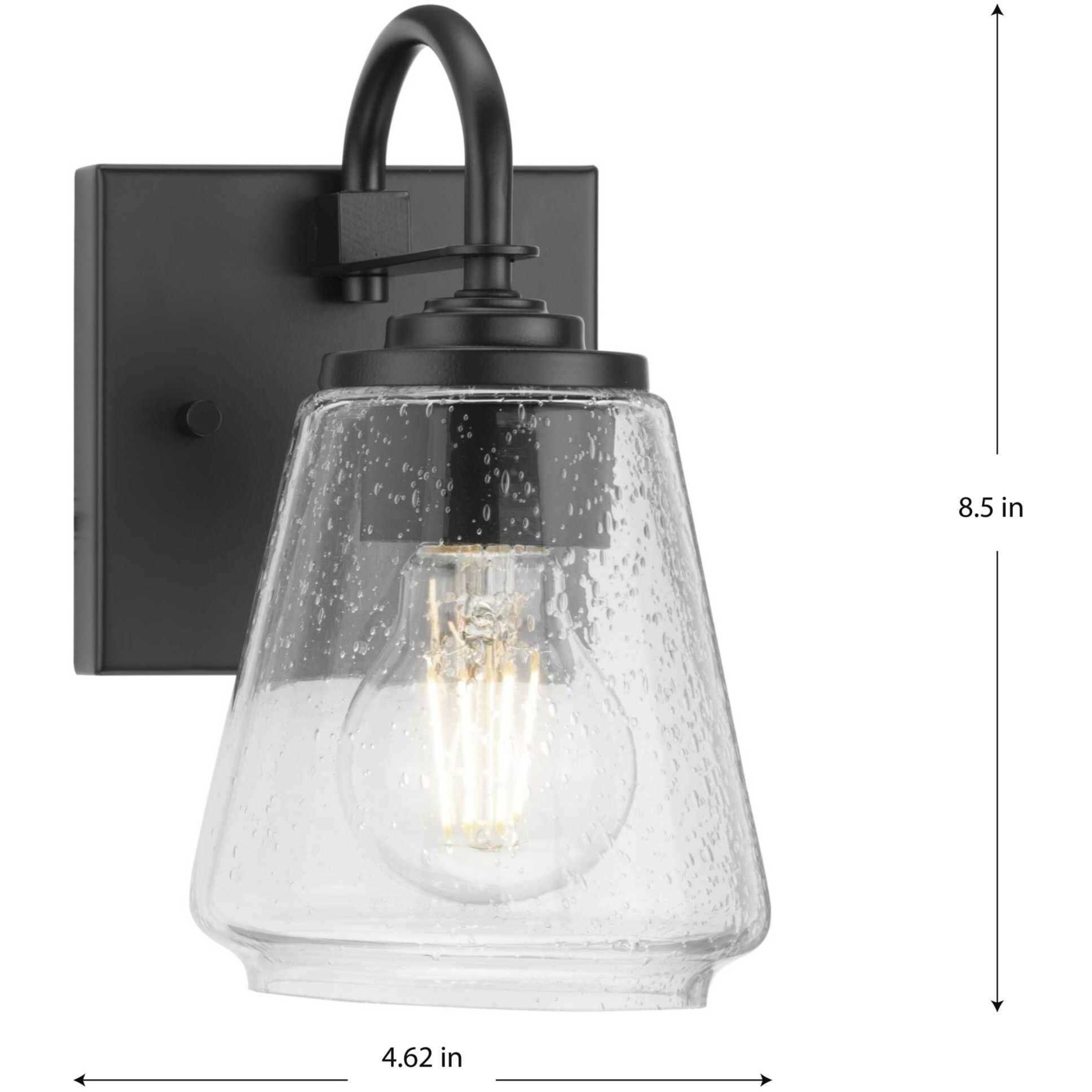 Martenne 1 Light 4.62 inch Matte Black Bathroom Vanity Light Wall Light