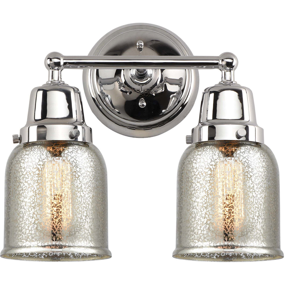 Aditi Small Bell LED 13 inch Polished Chrome Bath Vanity Light Wall Light, Aditi