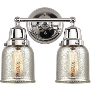 Aditi Small Bell LED 13 inch Polished Chrome Bath Vanity Light Wall Light, Aditi