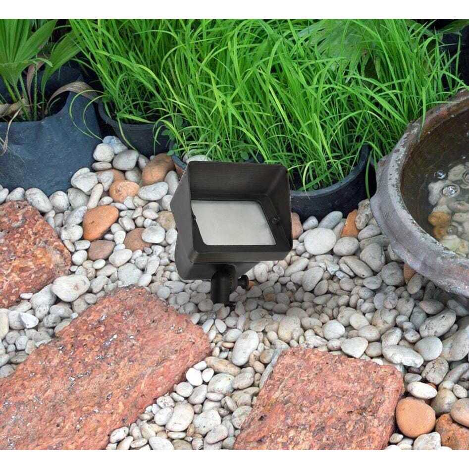 Aera 12 50.00 watt Dark Bronze Outdoor Landscape Flood Light