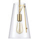 Trustle 1 Light 7 inch Satin Brass Mini Pendant Ceiling Light