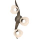 Mika LED 24 inch Dark Smoke Sconce/Semi-Flush Wall Light, Large