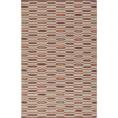 Frontier 66 X 42 inch Dark Brown, Khaki, Camel Rug