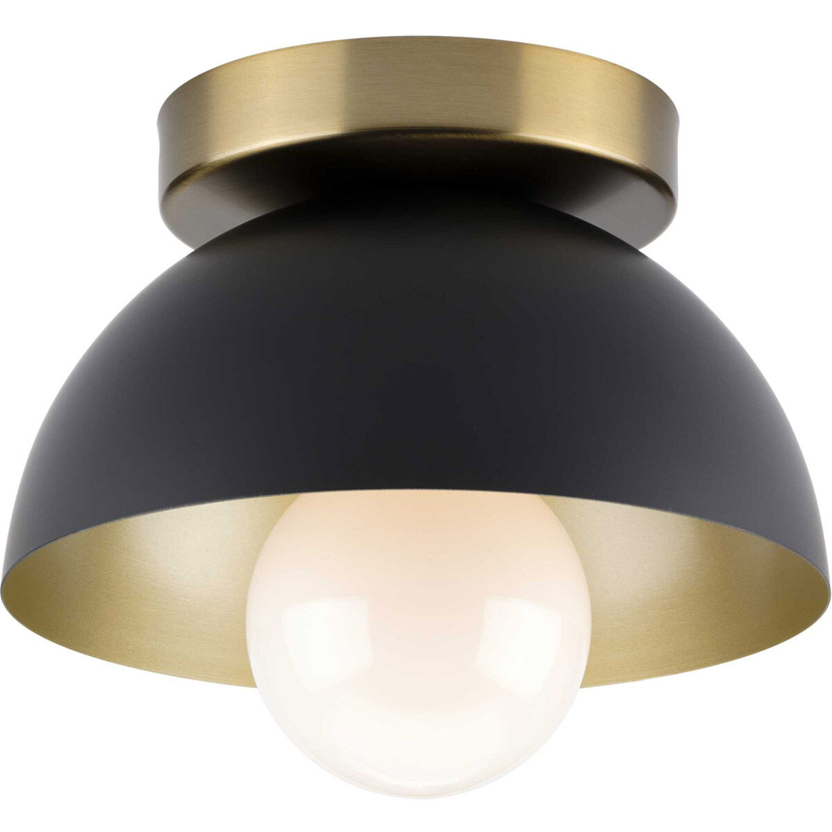 Eva 1 Light 7 inch Matte Black Flush Mount Ceiling Light