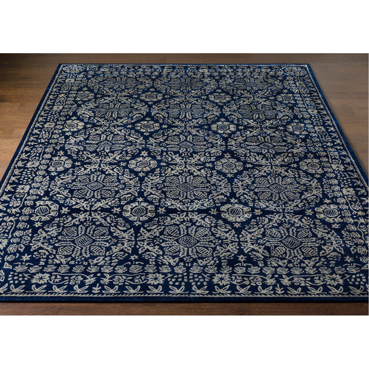 Smithsonian 120 X 120 inch Dark Blue Rug in 10 Ft Square, Square