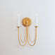 Plumette 2 Light 14 inch Gold Leaf Wall Sconce Wall Light