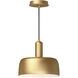 Alora Mood Adriano 1 Light 10.63 inch Brushed Gold Pendant Ceiling Light