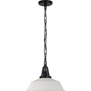 Visual Comfort Signature Collection Chapman & Myers Layton LED 14 inch Bronze Pendant Ceiling Light in Matte White CHC5461BZ-WHT - Open Box