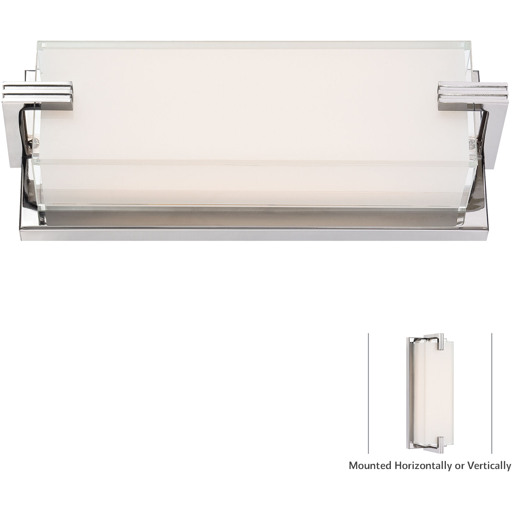 Cubism LED 4.75 inch Chrome ADA Wall Sconce Wall Light