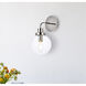 Hanson 1 Light 9 inch Polish Nickel Bath Sconce Wall Light