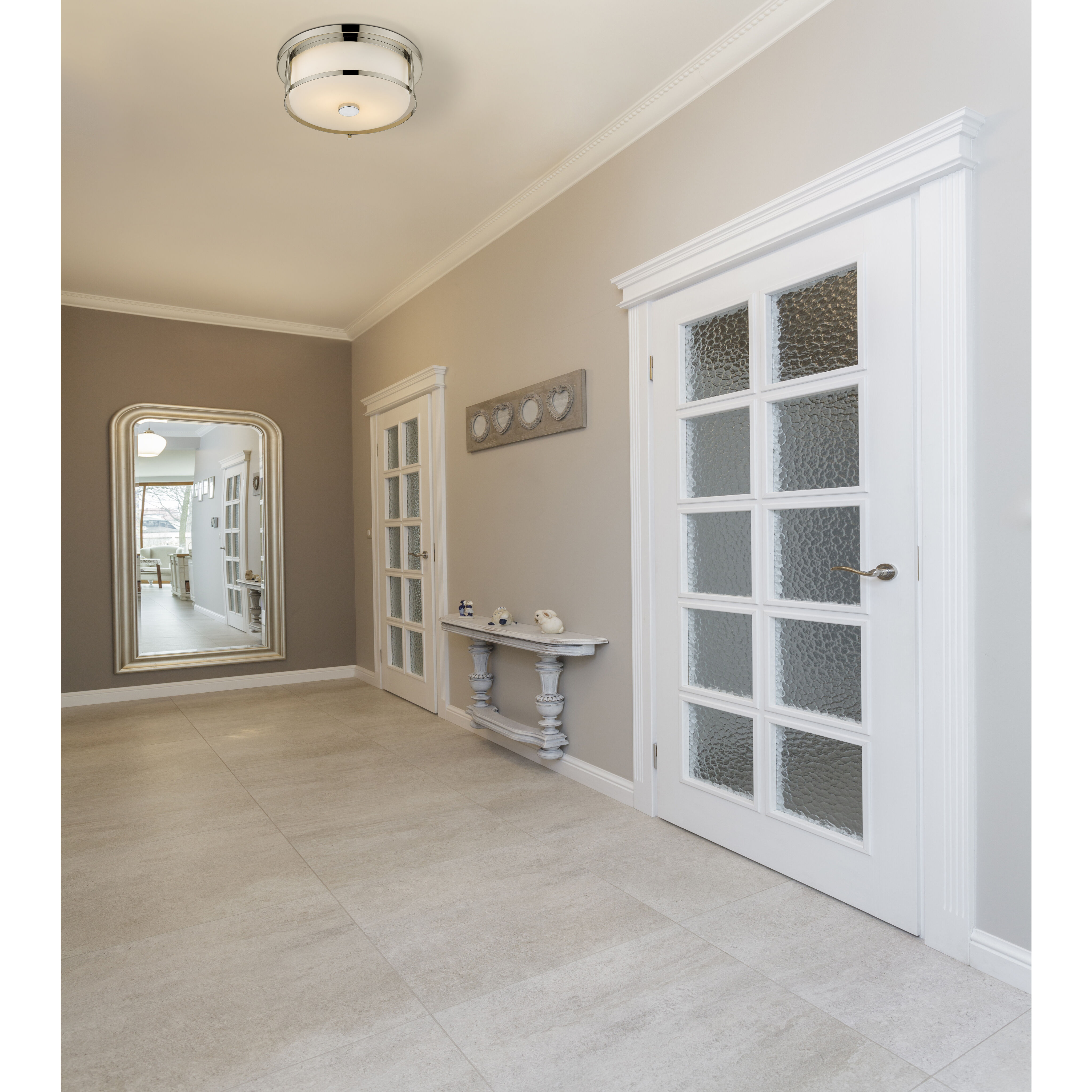 Savannah 2 Light 13.75 inch Chrome Flush Mount Ceiling Light