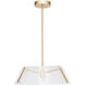 Talon LED 19.6 inch Brushed Brass Pendant Ceiling Light