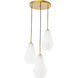 Rochester 3 Light 17.3 inch Brass Pendant Ceiling Light