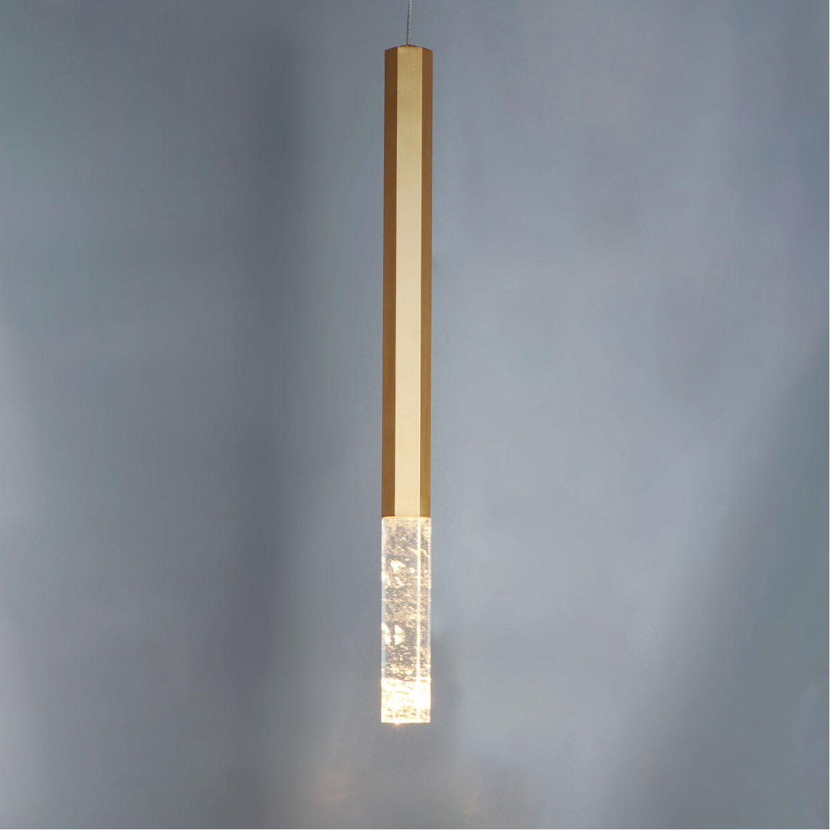 Diaphane LED 1.5 inch Gold Single Pendant Ceiling Light