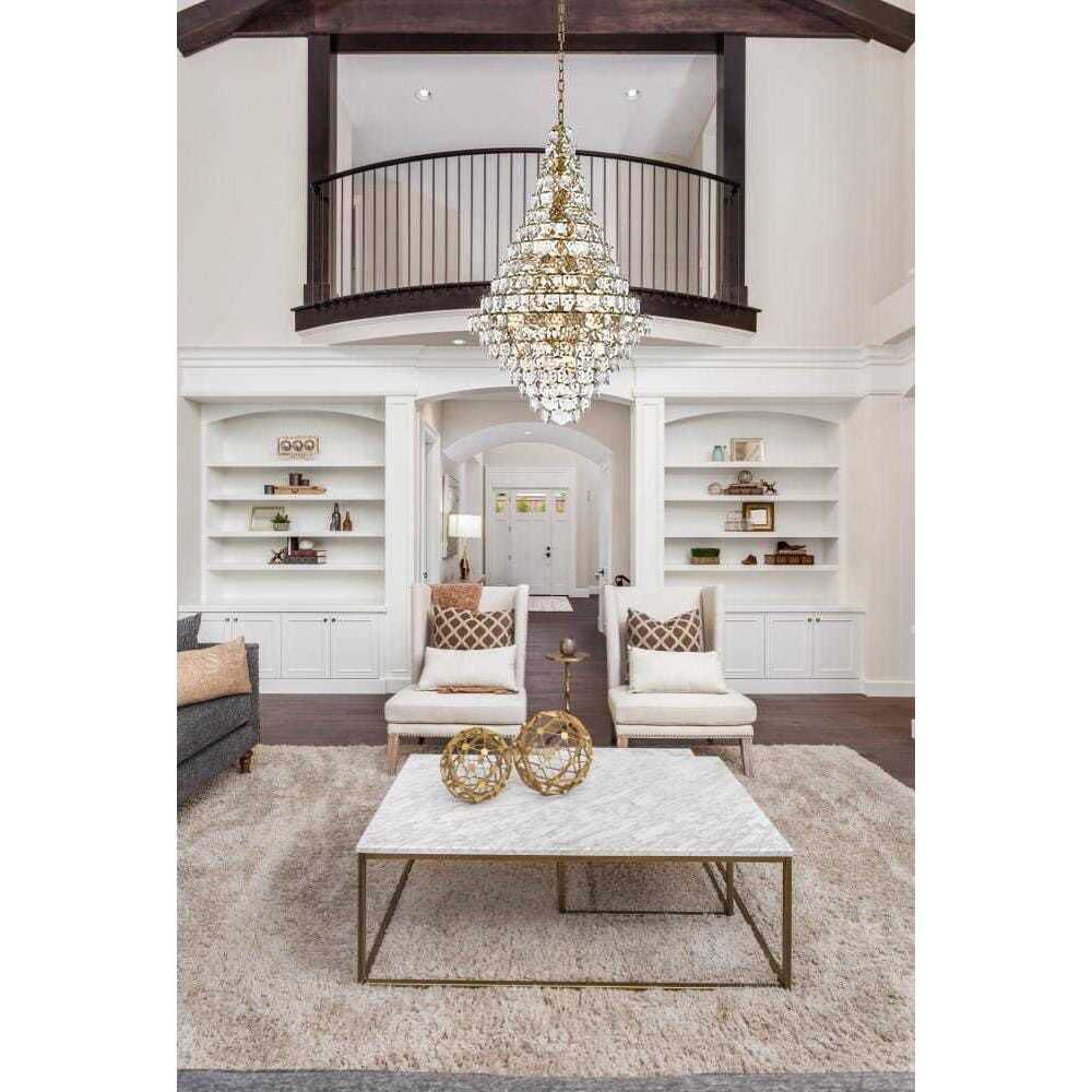 Adaline 38 Light 36 inch Satin Gold Chandelier Ceiling Light