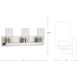 Goodwin 3 Light 21 inch Brushed Nickel Vanity Light Wall Light