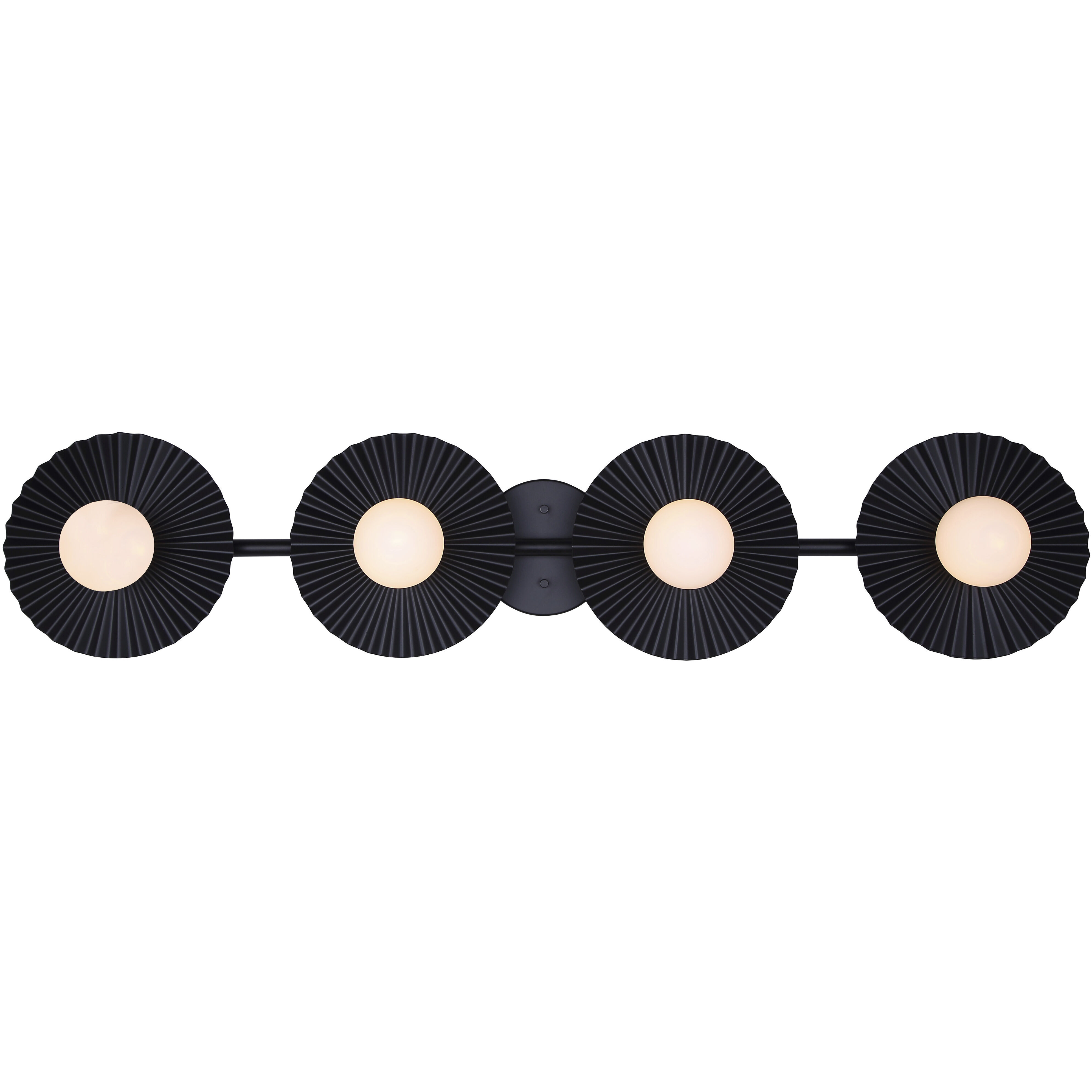 Payton 4 Light 38.75 inch Black Vanity Light Wall Light