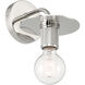 Central 1 Light 6 inch Polished Nickel Wall Sconce Wall Light